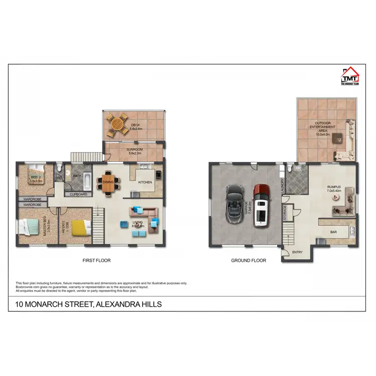 Floorplan of Homely house listing, 10 Monarch Street, Alexandra Hills QLD 4161