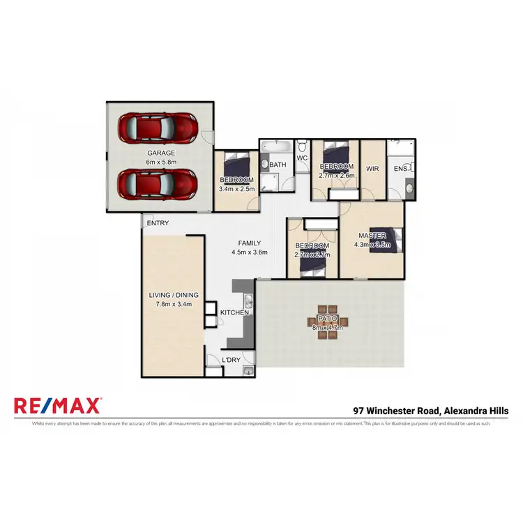 Floorplan of Homely house listing, 97 Winchester Road, Alexandra Hills QLD 4161