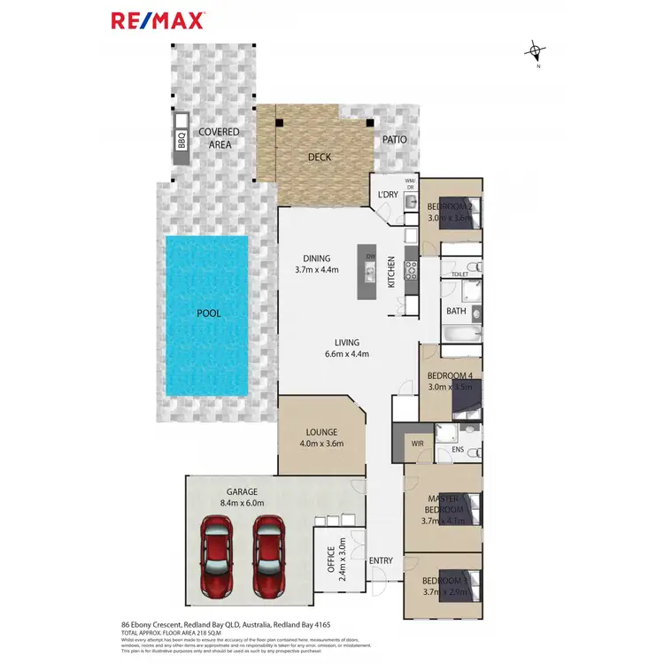 Floorplan of Homely house listing, 86 Ebony Crescent, Redland Bay QLD 4165