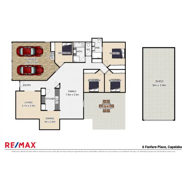 Floorplan of Homely house listing, 6 Fanfare Place, Capalaba QLD 4157