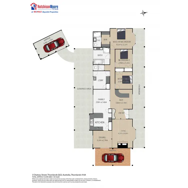 Floorplan of Homely house listing, 3 Chateau Street, Thornlands QLD 4164
