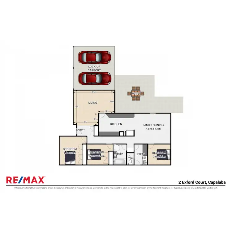 Floorplan of Homely house listing, 2 Exford Court, Alexandra Hills QLD 4161