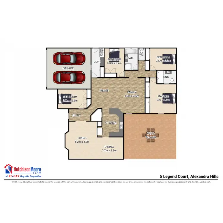 Floorplan of Homely house listing, 5 Legend Court, Alexandra Hills QLD 4161