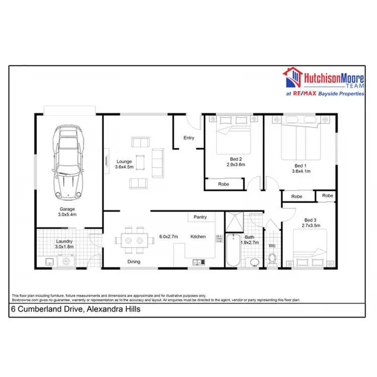 Floorplan of Homely house listing, 6 Cumberland Drive, Alexandra Hills QLD 4161