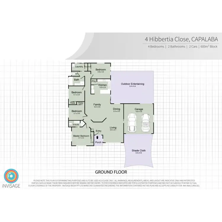 Floorplan of Homely house listing, 4 HIBBERTIA Close, Capalaba QLD 4157