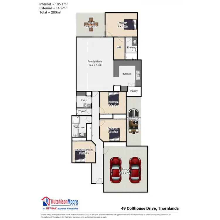 Floorplan of Homely house listing, 49 Colthouse Drive, Thornlands QLD 4164