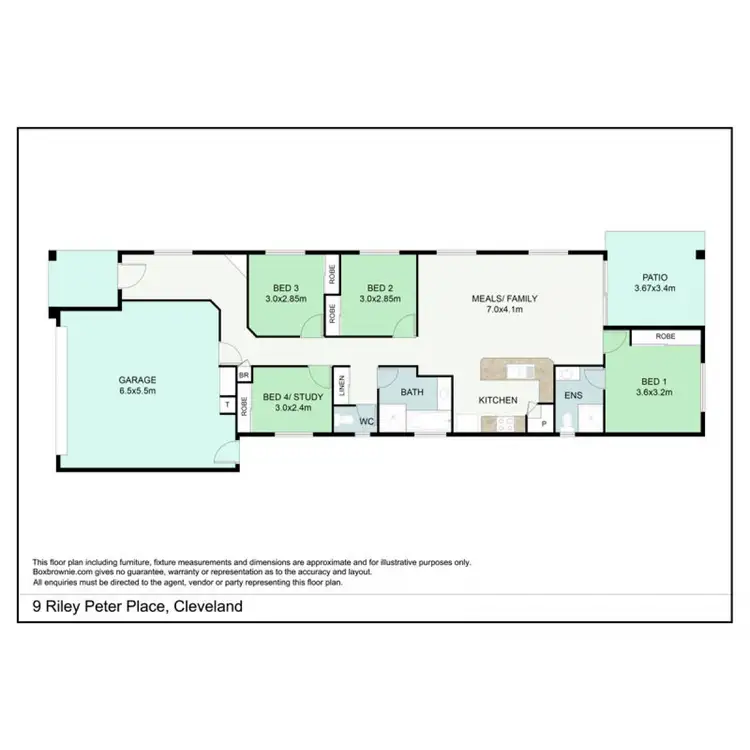 Floorplan of Homely house listing, 9 Riley Peter Place, Cleveland QLD 4163