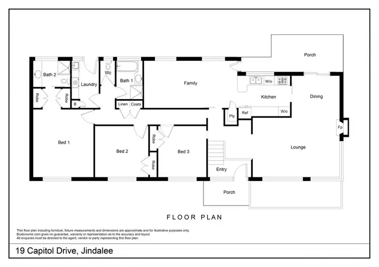 Floorplan of Homely house listing, 19 Capitol Drive, Jindalee QLD 4074