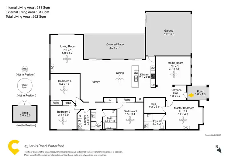 Floorplan of Homely house listing, 45 Jarvis Road, Waterford QLD 4133