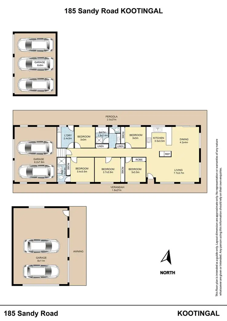 Floorplan of Homely house listing, 185 Sandy Road, Kootingal NSW 2352