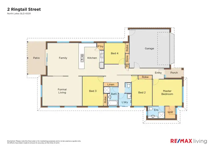 Floorplan of Homely house listing, 2 Ringtail Street, North Lakes QLD 4509