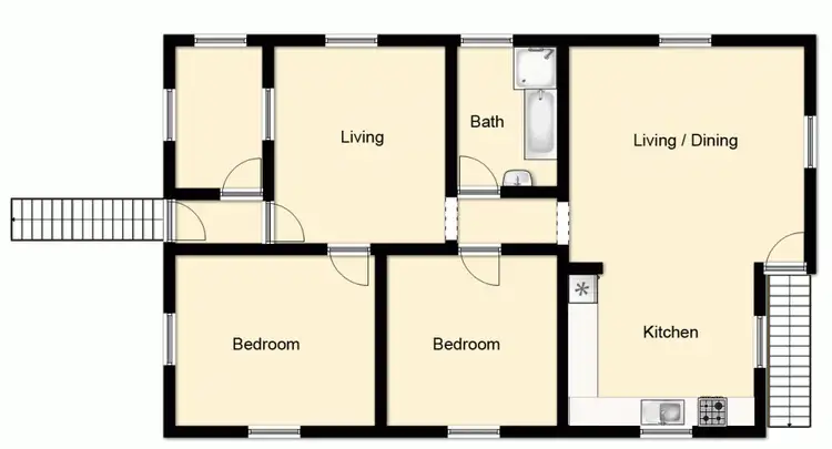 Floorplan of Homely house listing, 86 Bowen Street, Windsor QLD 4030