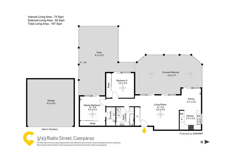 Floorplan of Homely unit listing, 3/43 Rialto Street, Coorparoo QLD 4151