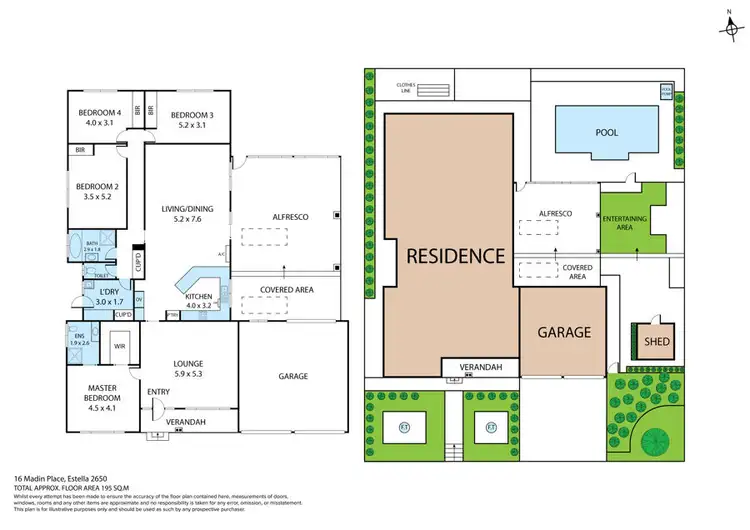 Floorplan of Homely house listing, 16 Madin Place, Estella NSW 2650