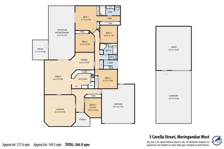 Floorplan of Homely house listing, 5 Corella Street, Meringandan West QLD 4352