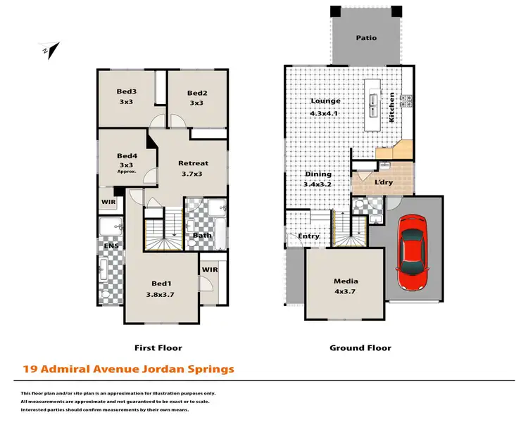 Floorplan of Homely house listing, 19 Admiral Avenue, Jordan Springs NSW 2747