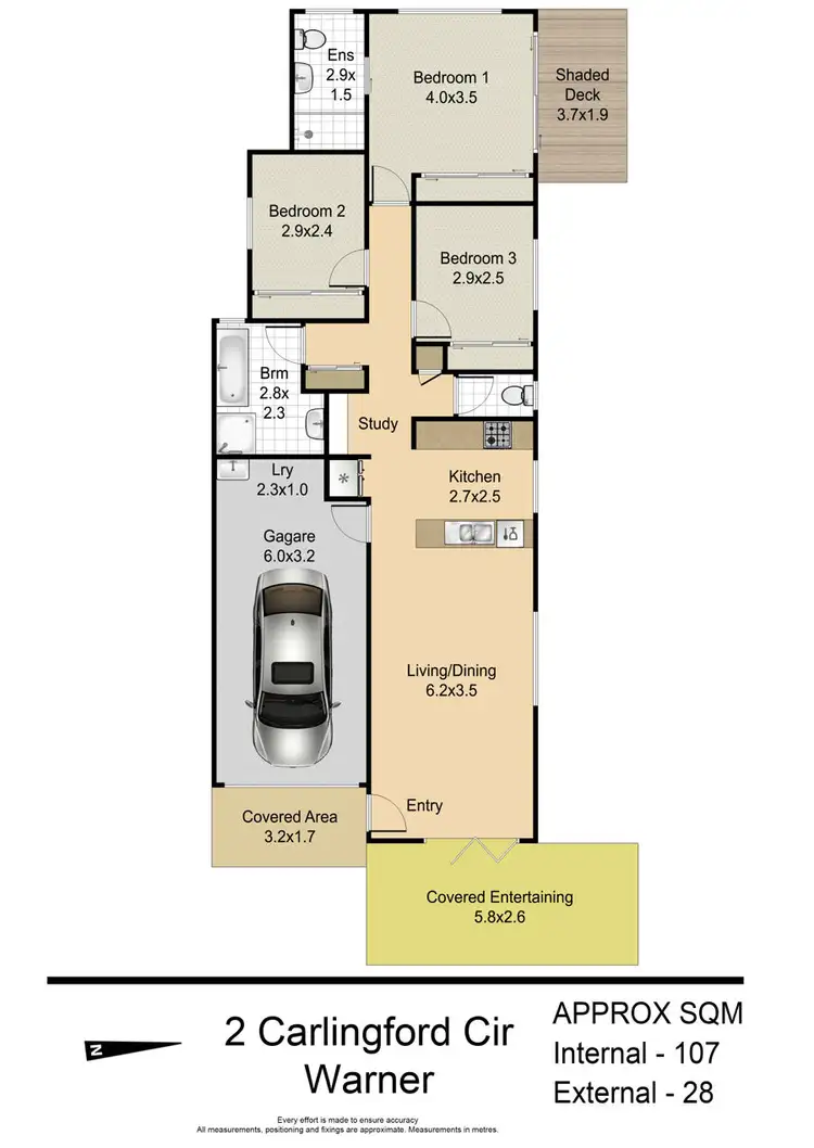 Floorplan of Homely house listing, 2 Carlingford Circuit, Warner QLD 4500