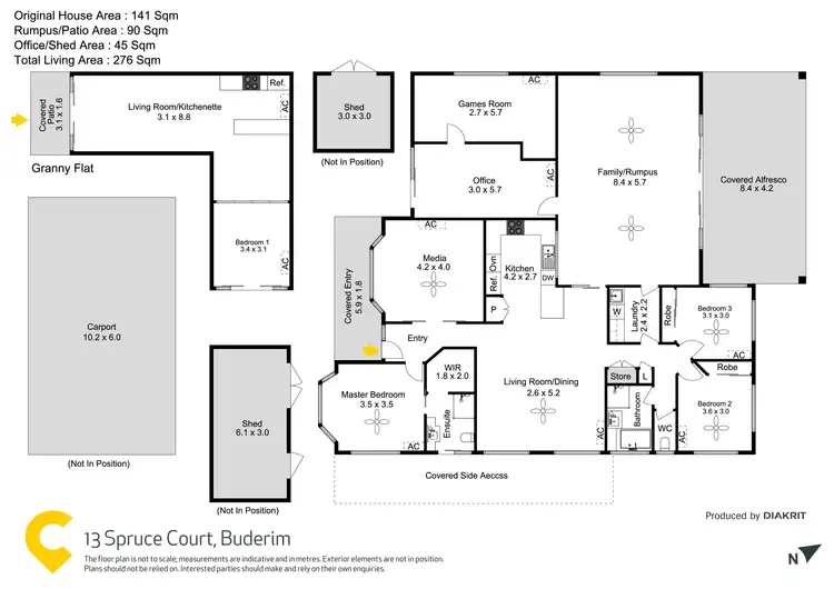 Floorplan of Homely house listing, 13 Spruce Court, Buderim QLD 4556