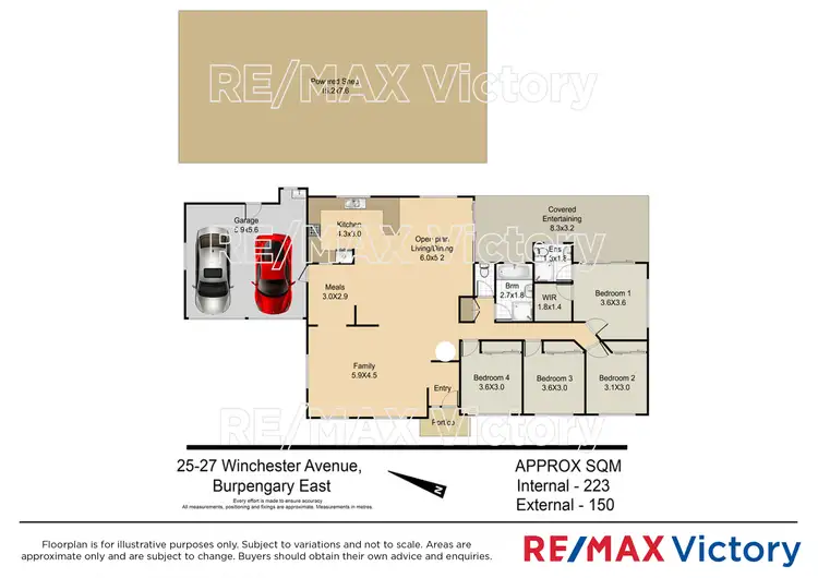 Floorplan of Homely rural property listing, 25-27 Winchester Avenue, Burpengary East QLD 4505