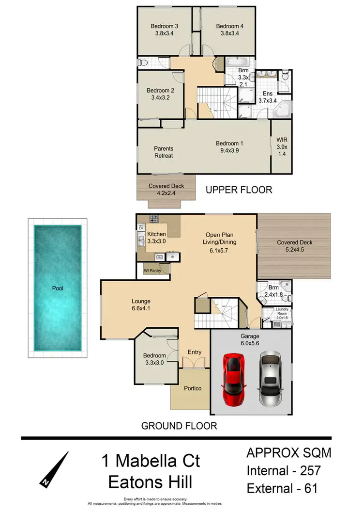 Floorplan of Homely house listing, 1 Mabella Court, Eatons Hill QLD 4037