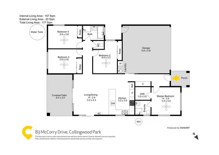 Floorplan of Homely house listing, 83 McCorry Drive, Collingwood Park QLD 4301