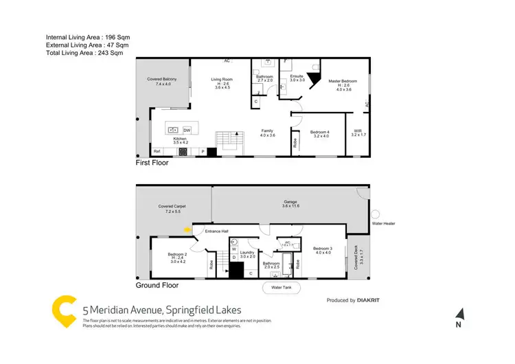 Floorplan of Homely house listing, 5 Meridian Avenue, Springfield Lakes QLD 4300