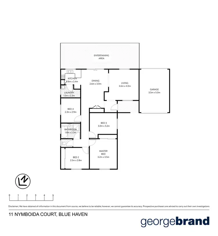 Floorplan of Homely house listing, 11 Nymboida Court, Blue Haven NSW 2262