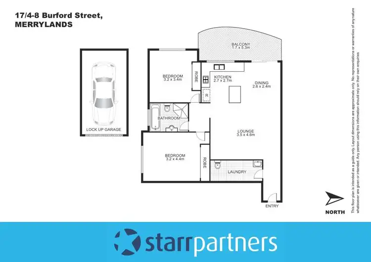 Floorplan of Homely unit listing, 17/4-8 Burford Street, Merrylands NSW 2160