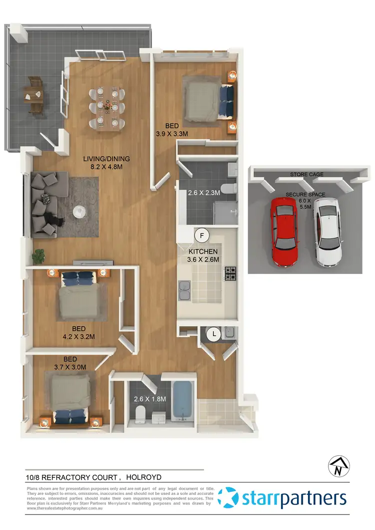 Floorplan of Homely unit listing, 10/8 Refractory Court, Merrylands NSW 2160