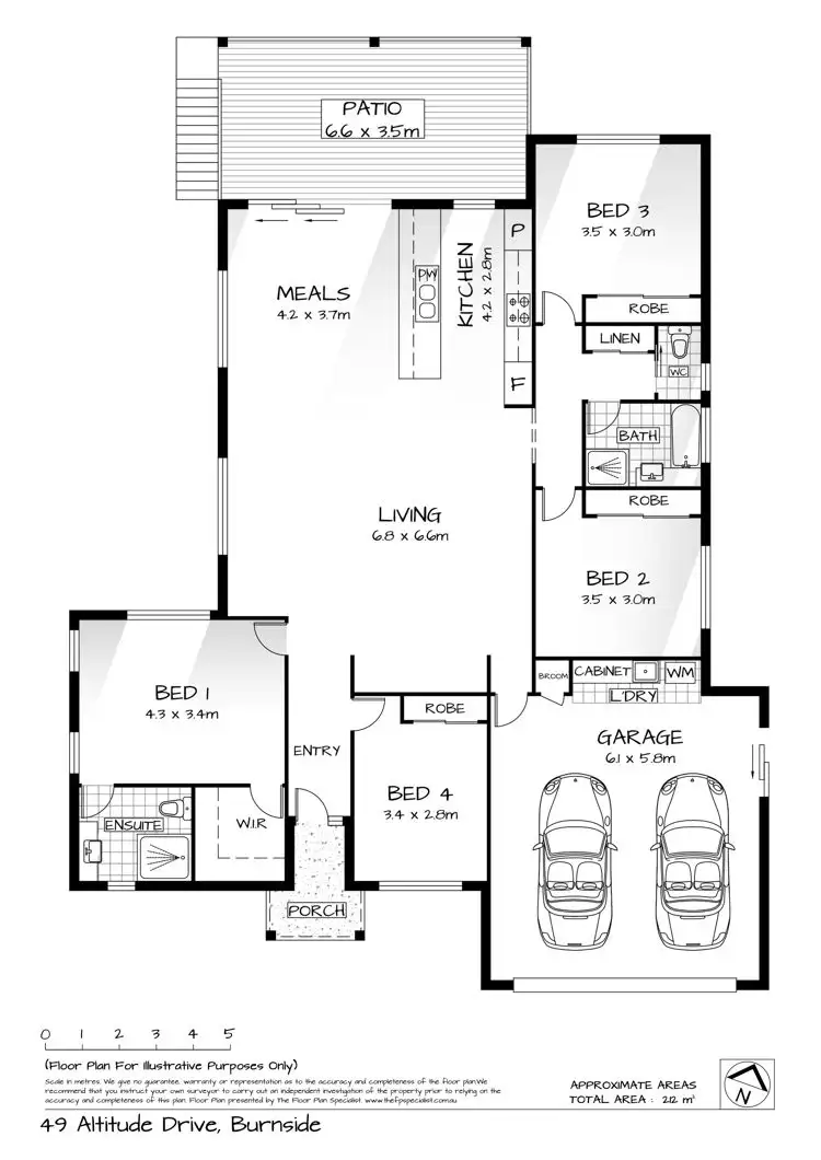 Floorplan of Homely house listing, 49 Altitude Drive, Burnside QLD 4560