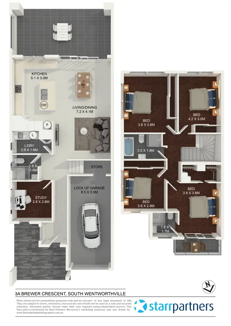 Floorplan of Homely house listing, 3a Brewer Crescent, South Wentworthville NSW 2145