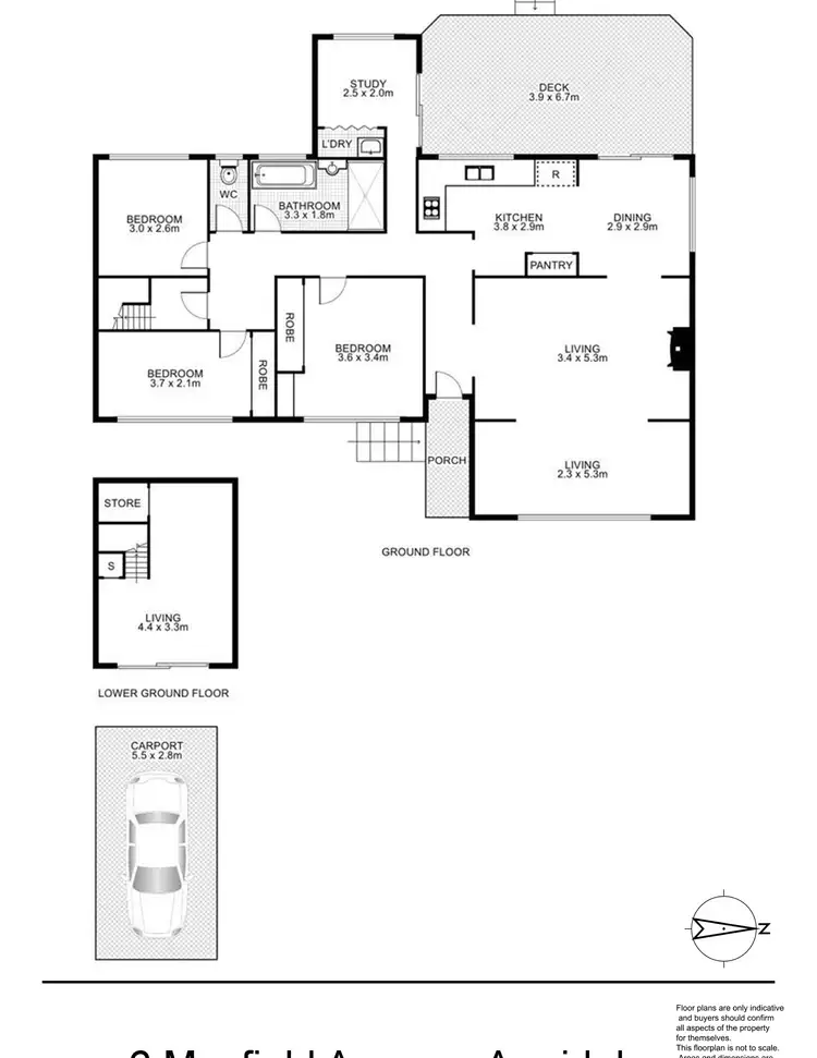 Floorplan of Homely house listing, 6 Mayfield Avenue, Armidale NSW 2350