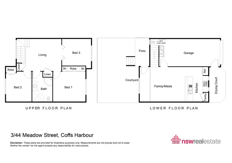 Floorplan of Homely townhouse listing, 3/44 Meadow Street, Coffs Harbour NSW 2450