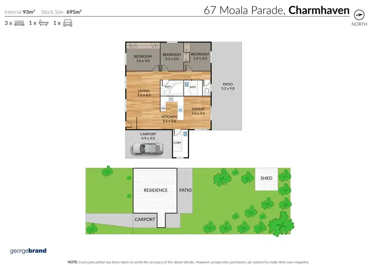 Floorplan of Homely house listing, 67 Moala Parade, Charmhaven NSW 2263