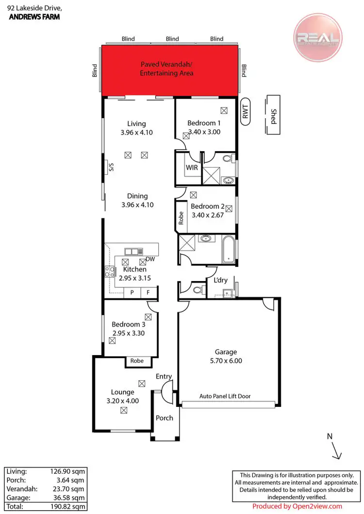 Floorplan of Homely house listing, 92 Lakeside Drive, Andrews Farm SA 5114