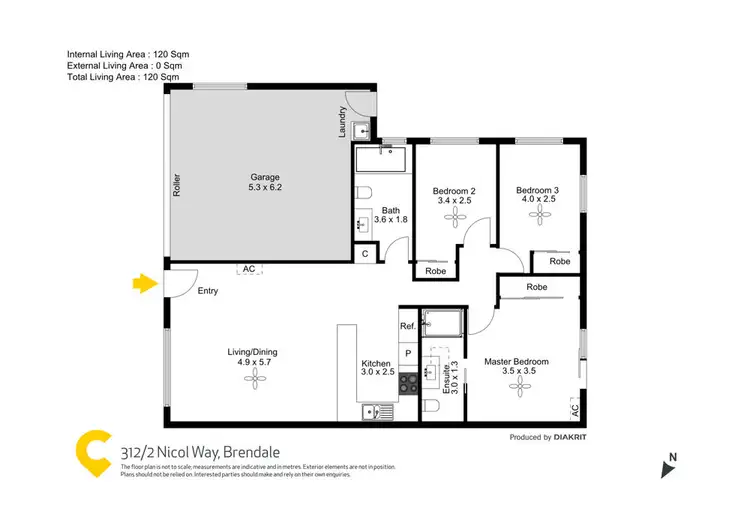 Floorplan of Homely villa listing, 312/2 Nicol Way, Brendale QLD 4500