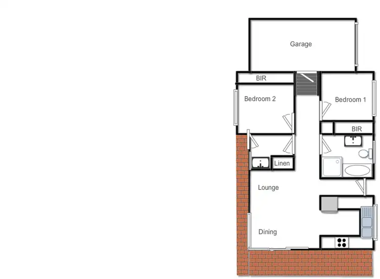 Floorplan of Homely unit listing, 6/37 Dutton Street, Yass NSW 2582