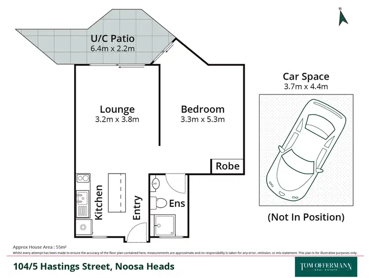 Floorplan of Homely unit listing, 104/5 Hastings Street, Noosa Heads QLD 4567