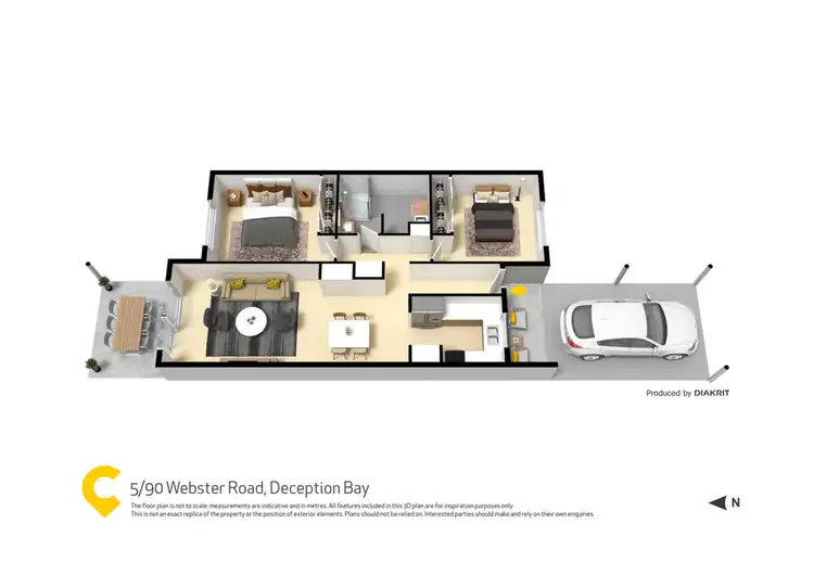 Floorplan of Homely townhouse listing, 5/90 Webster Road, Deception Bay QLD 4508