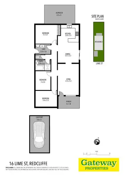 Floorplan of Homely house listing, 16 Lime Street, Redcliffe QLD 4020