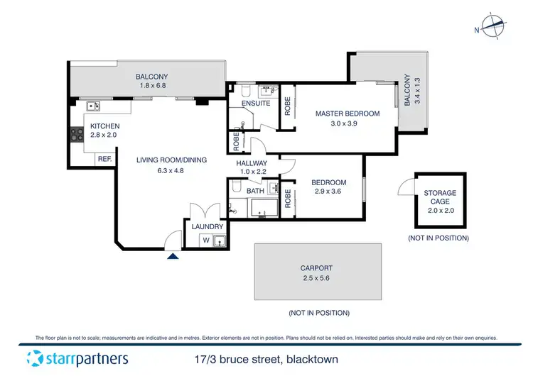 Floorplan of Homely unit listing, 17/3 Bruce Street, Blacktown NSW 2148
