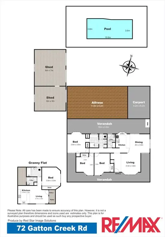 Floorplan of Homely house listing, 72 Gatton Creek Road, Withcott QLD 4352