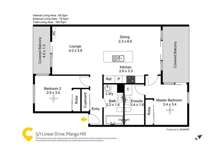 Floorplan of Homely house listing, 5/1 Linear Drive, Mango Hill QLD 4509
