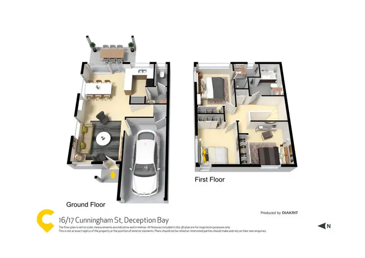 Floorplan of Homely townhouse listing, 16/17 Cunningham Street, Deception Bay QLD 4508