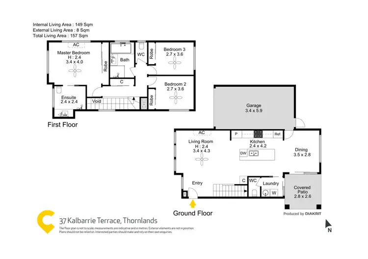 Floorplan of Homely townhouse listing, 37 Kalbarrie Terrace, Thornlands QLD 4164