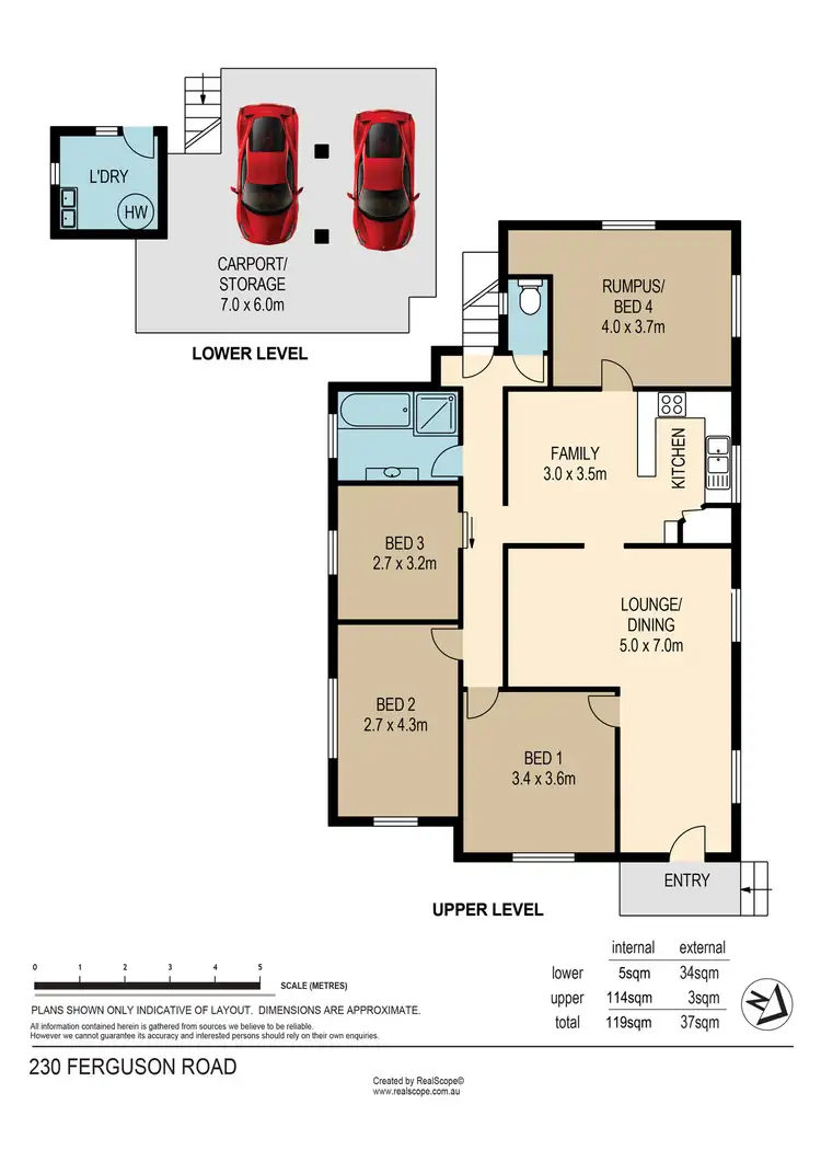 Floorplan of Homely house listing, 230 Ferguson Road, Seven Hills QLD 4170