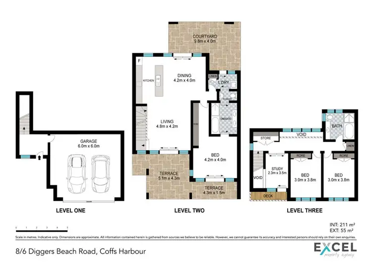 Floorplan of Homely townhouse listing, 8/6 Diggers Beach Road, Coffs Harbour NSW 2450