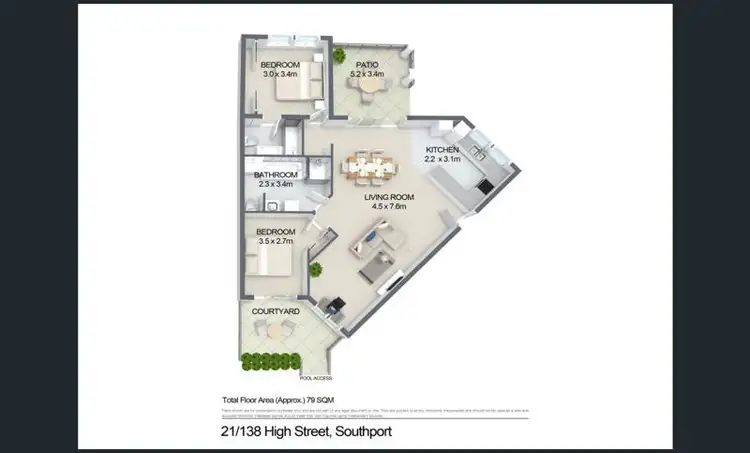 Floorplan of Homely apartment listing, 21/138 High Street, Southport QLD 4215