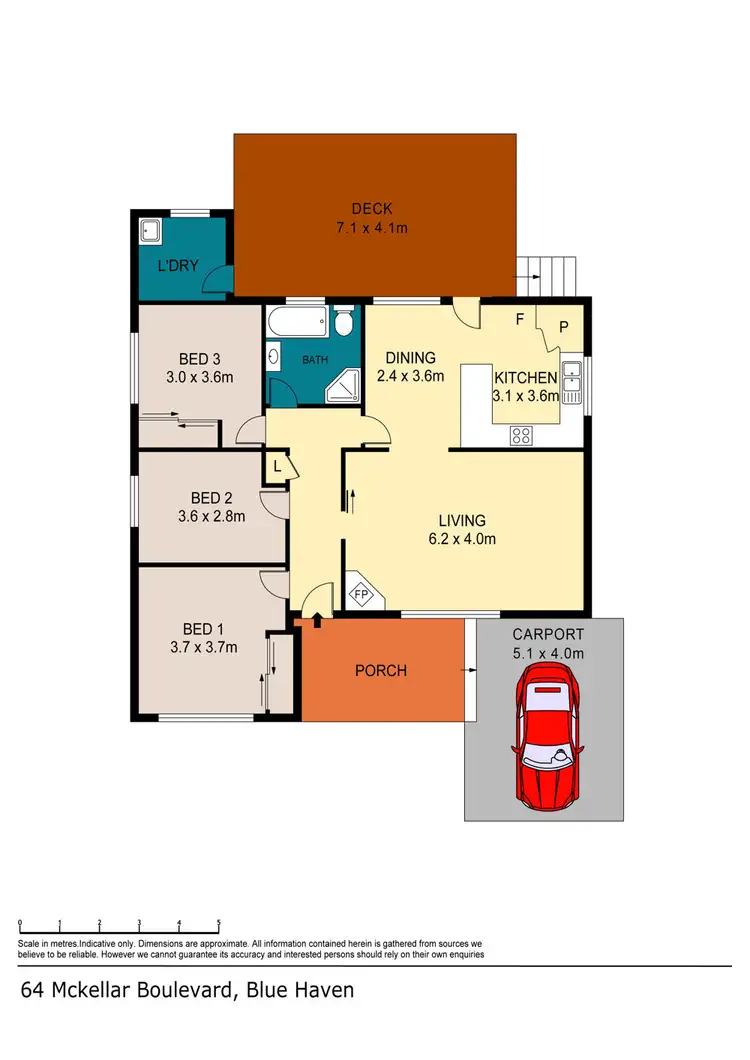 Floorplan of Homely house listing, 64 McKellar Boulevard, Blue Haven NSW 2262