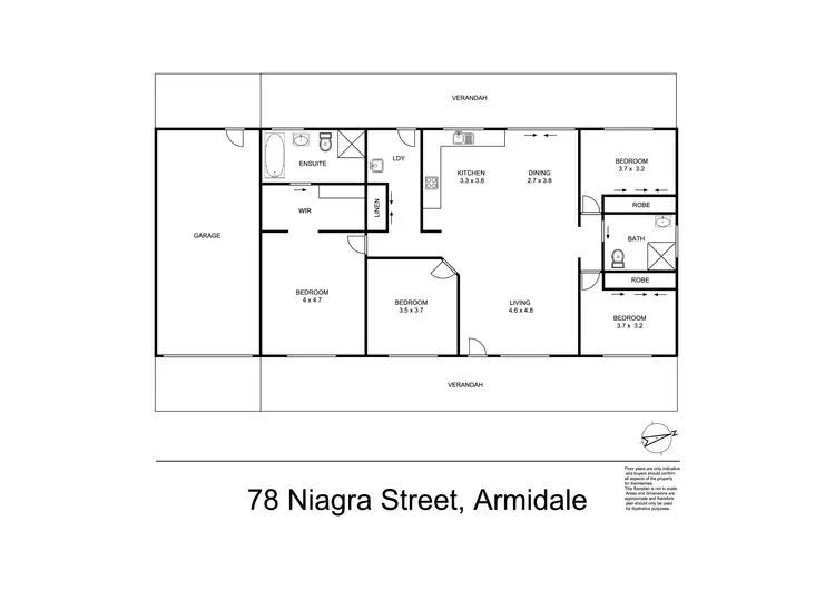 Floorplan of Homely house listing, 78 Niagara Street, Armidale NSW 2350